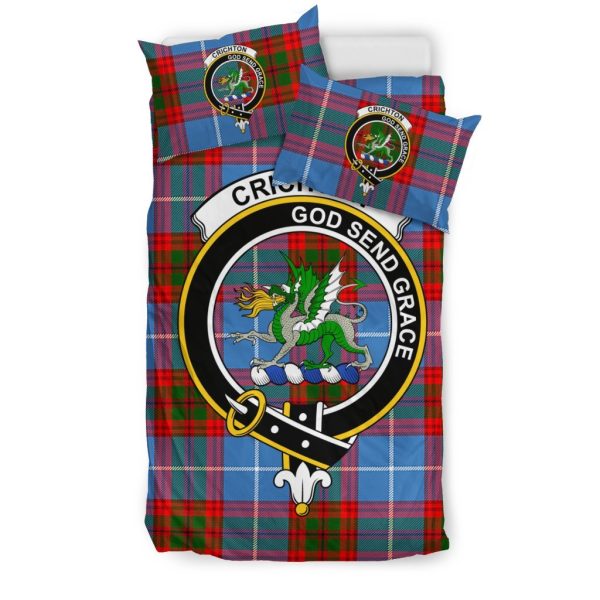 Crichton Family Tartan Crest Bedding Set Online Hot Sale - Image 3