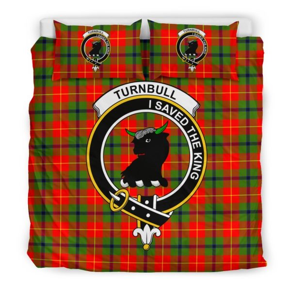 Turnbull Family Tartan Crest Bedding Set Sale