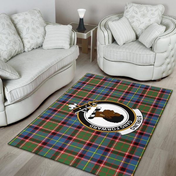 Stirling (Of Keir) Tartan Crest Area Rug For Cheap - Image 4