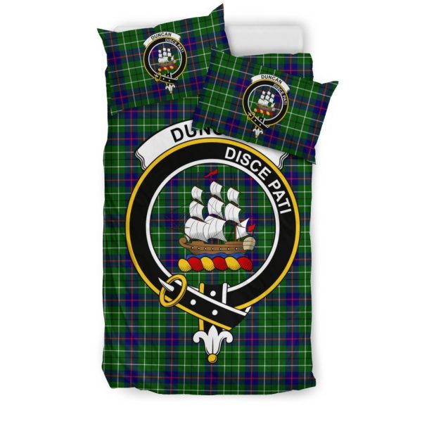 Duncan Family Tartan Crest Bedding Set Hot on Sale - Image 3