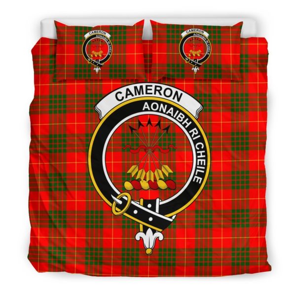 Cameron Family Tartan Crest Bedding Set Discount