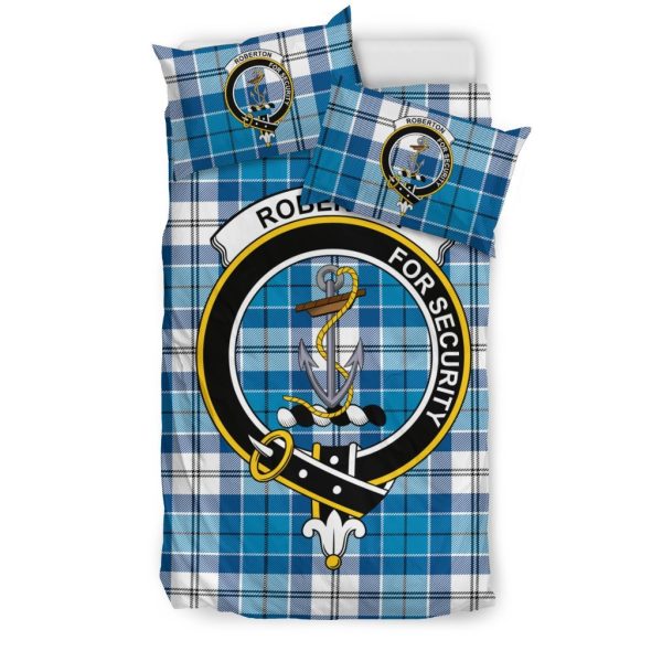 Roberton Family Tartan Crest Bedding Set For Cheap - Image 3