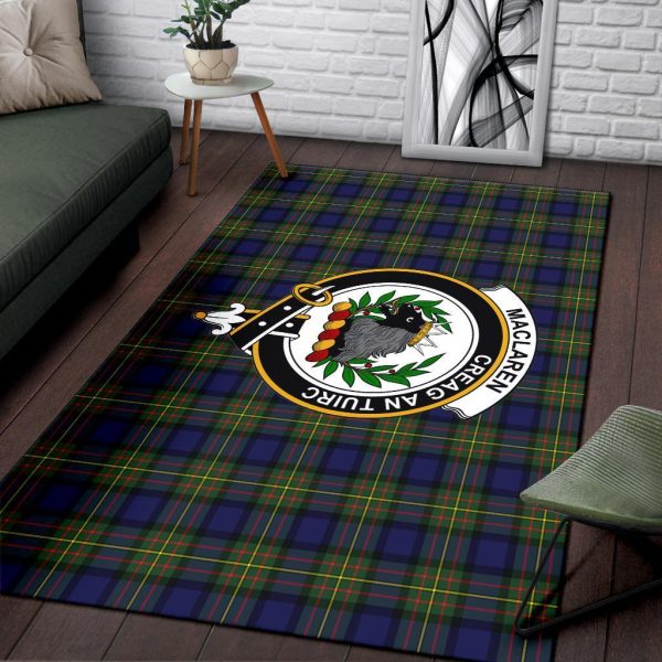 Maclaren Tartan Crest Area Rug For Sale - Image 3