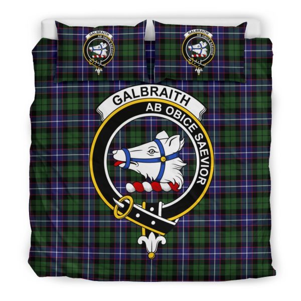 Galbraith Family Tartan Crest Bedding Set Fashion