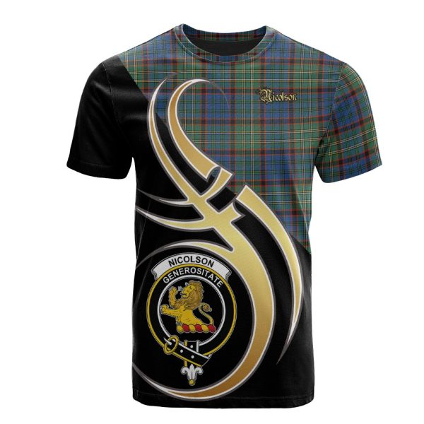 Nicolson Hunting Ancient Tartan T-shirt - Believe In Me Style Hot on Sale