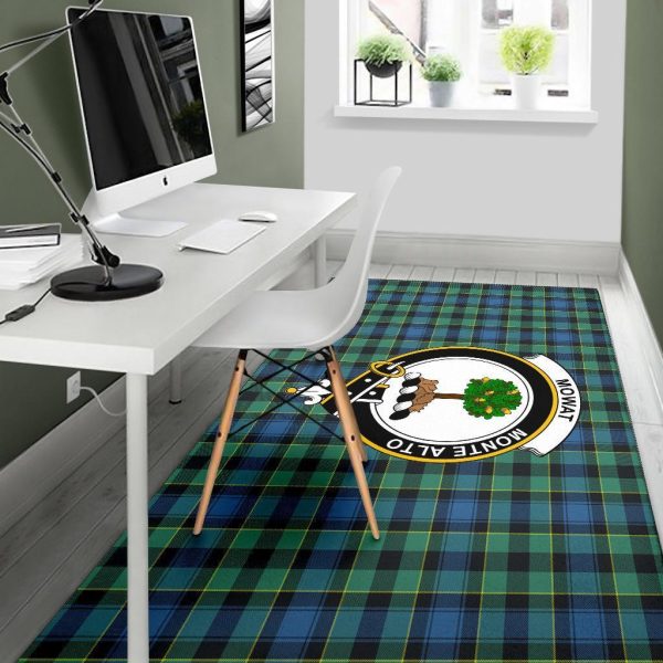 Mowat (Of Inglistoun) Tartan Crest Area Rug on Sale - Image 5