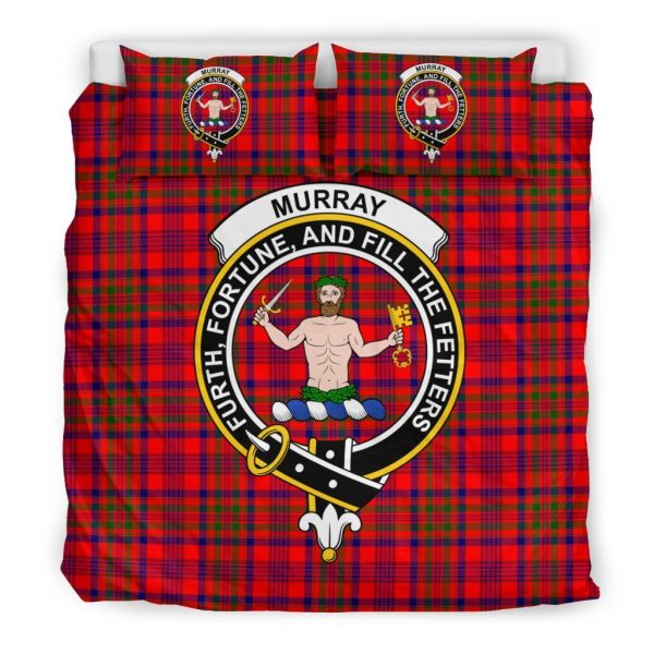 Murray (Of Athole) Family Tartan Crest Bedding Set on Sale