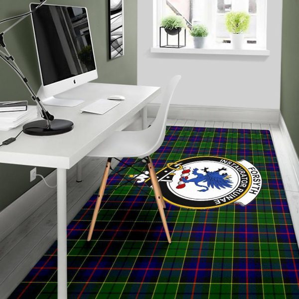 Forsyth Tartan Crest Area Rug For Cheap - Image 5