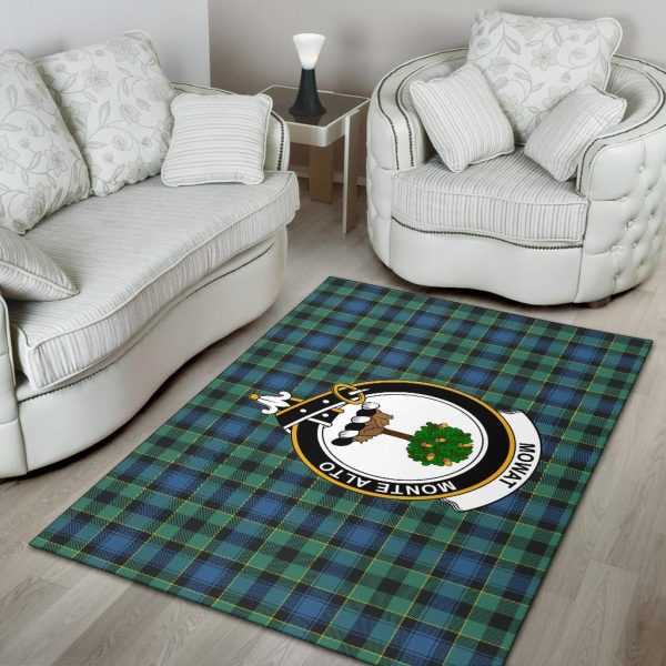 Mowat (Of Inglistoun) Tartan Crest Area Rug on Sale - Image 4