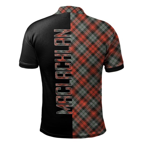 MacLachlan Weathered Tartan Polo Shirt Half of Me - Cross Style Online now - Image 2