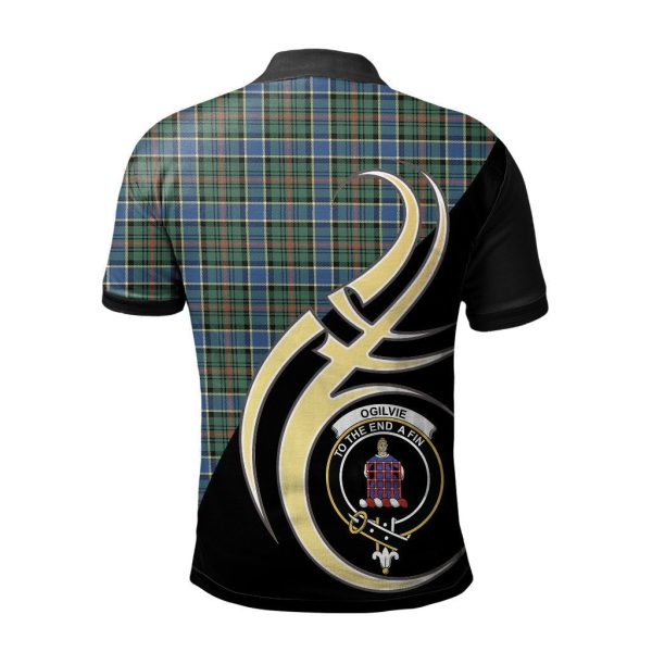 Ogilvie Hunting Ancient Tartan Polo Shirt - Believe In Me Style Online Hot Sale - Image 2