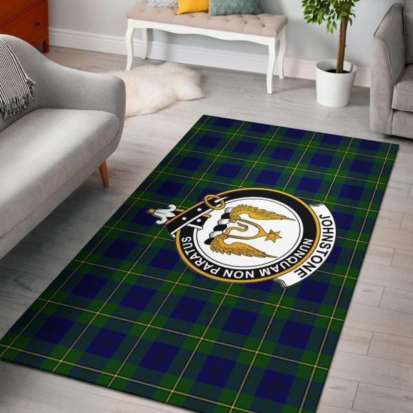 Johnston Tartan Crest Area Rug Cheap