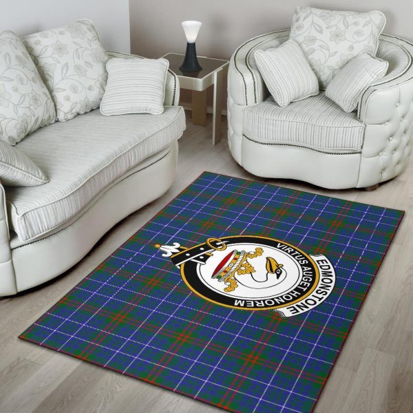 Edmonstone (Of Duntreath) Tartan Crest Area Rug Cheap - Image 4