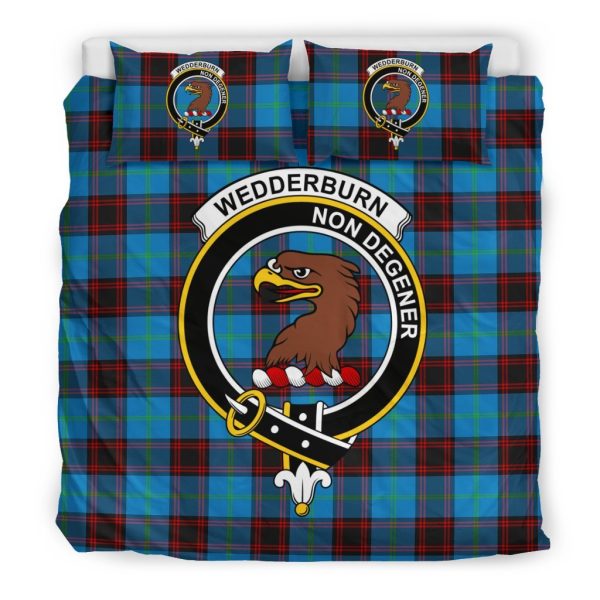 Wedderburn Tartan Crest Bedding Set Online now