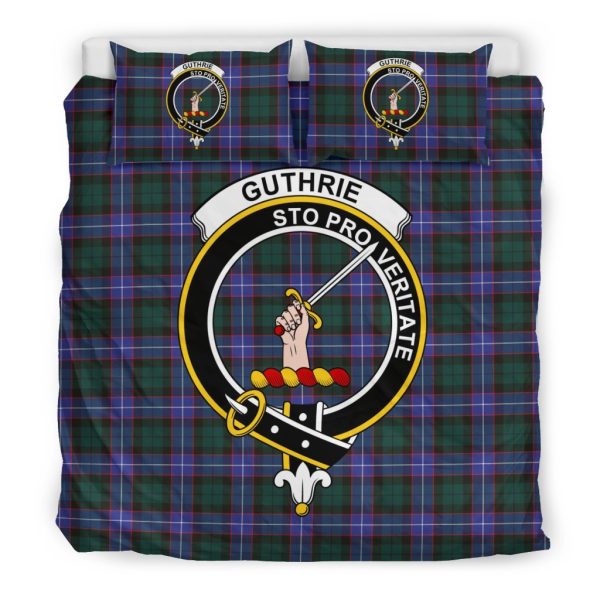 Guthrie Family Tartan Crest Bedding Set Sale