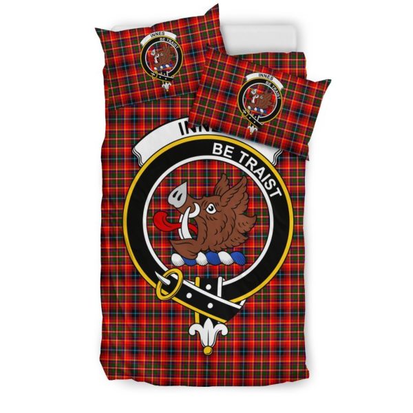 Innes Family Tartan Crest Bedding Set For Cheap - Image 3