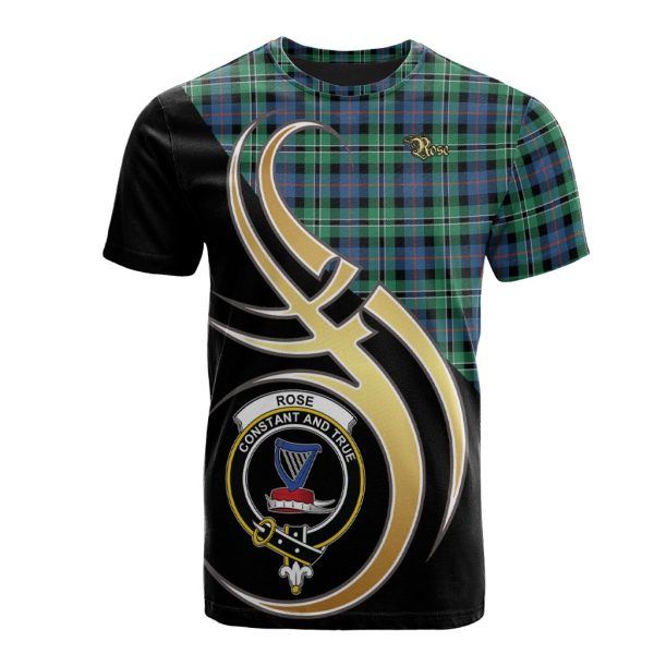 Rose Hunting Ancient Tartan T-shirt - Believe In Me Style Online