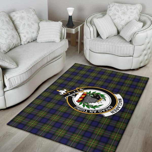 Maclaren Tartan Crest Area Rug For Sale - Image 4