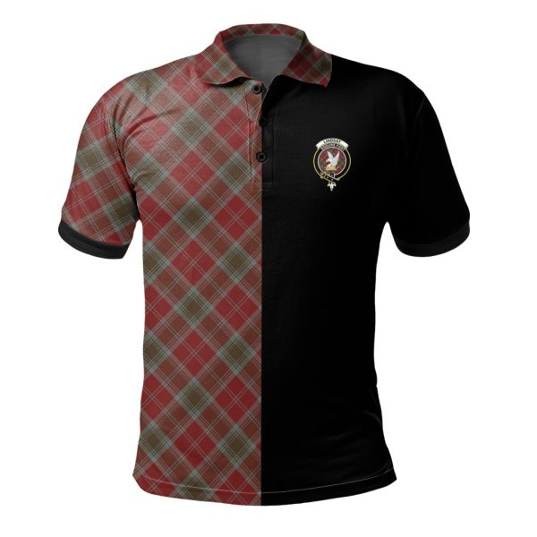 Lindsay Weathered Tartan Polo Shirt Half of Me - Cross Style on Sale