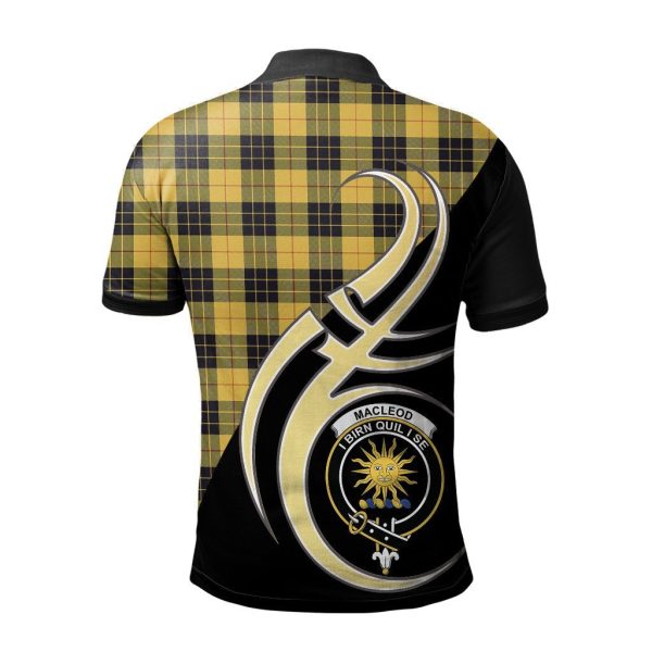 MacLeod of Lewis Ancient Tartan Polo Shirt - Believe In Me Style Hot on Sale - Image 2