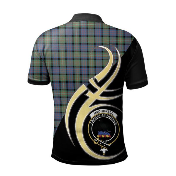 MacDonnell of Glengarry Ancient Tartan Polo Shirt - Believe In Me Style Online now - Image 2