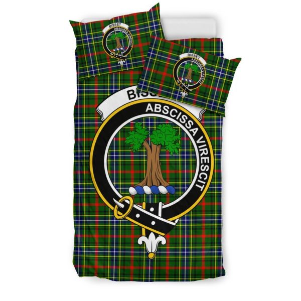 Bisset Family Tartan Crest Bedding Set For Sale - Image 3