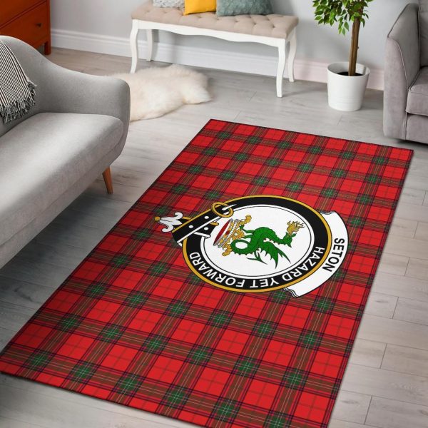 Seton Tartan Crest Area Rug Sale