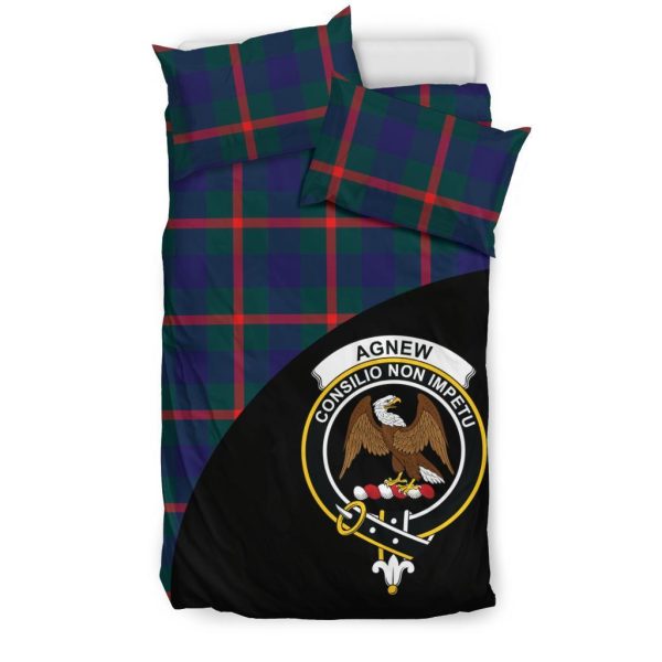 Agnew Modern Tartan Crest Wave Style Bedding Set Discount - Image 3