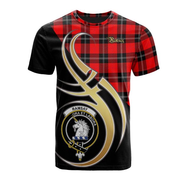 Ramsay Modern Tartan T-shirt - Believe In Me Style Sale