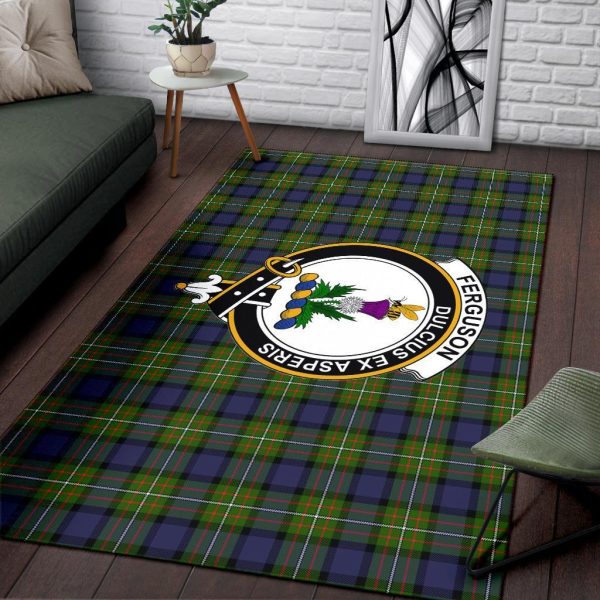 Fergusson Modern Tartan Crest Area Rug Cheap - Image 3