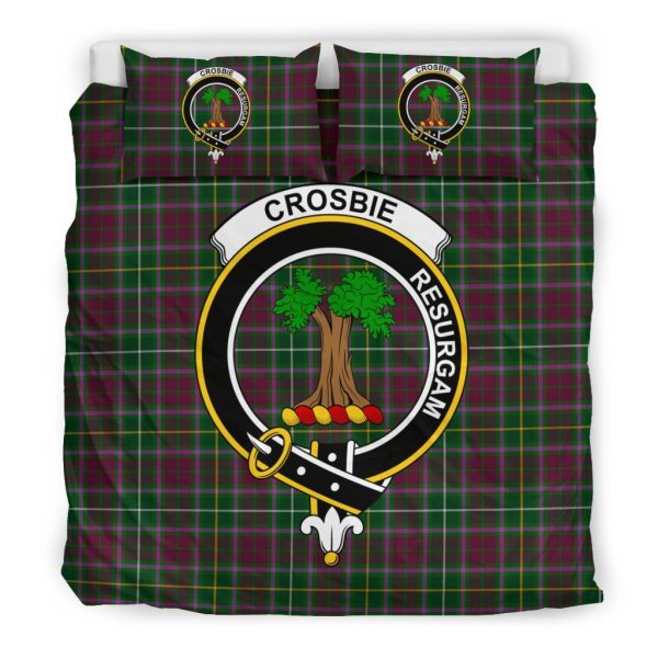 Crosbie (Or Crosby) Family Tartan Crest Bedding Set Online