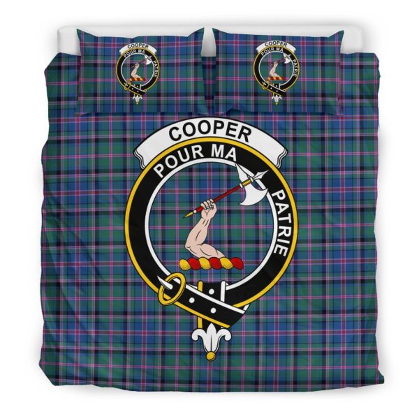 Cooper Tartan Crest Bedding Set Cheap