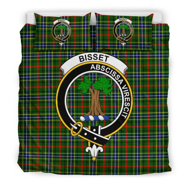 Bisset Family Tartan Crest Bedding Set For Sale