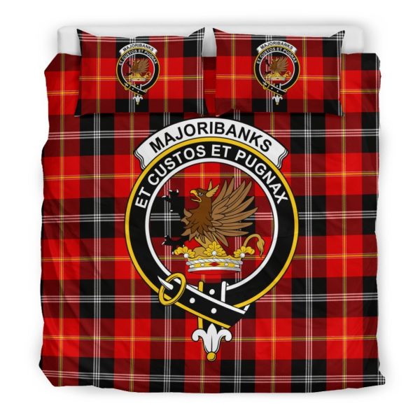 Majoribanks Family Tartan Crest Bedding Set on Sale