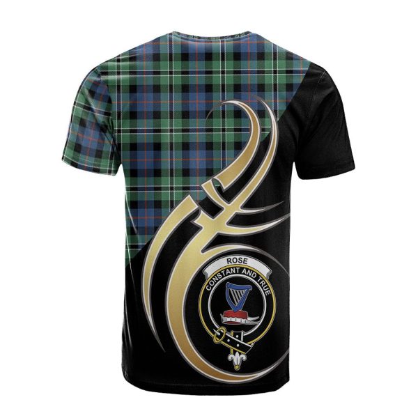 Rose Hunting Ancient Tartan T-shirt - Believe In Me Style Online - Image 2