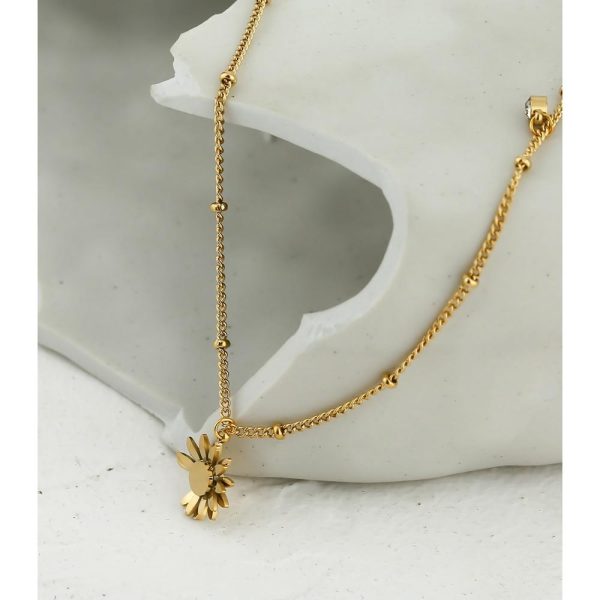 Flower Pendant Dangle Necklace Trendy Jewelry for Women Collar Necklace Fashion - Image 4