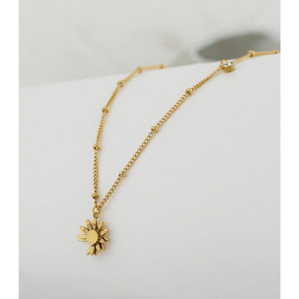 Flower Pendant Dangle Necklace Trendy Jewelry for Women Collar Necklace Fashion - Image 2