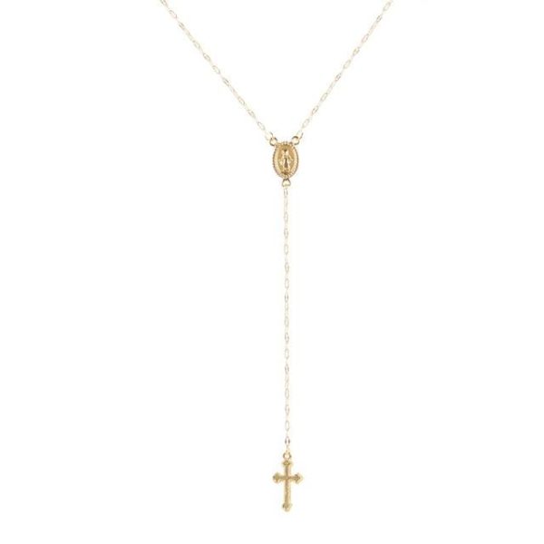 Vintage Rosary Pendant Necklace for Women Charm Jewelry for Women For Cheap - Image 5
