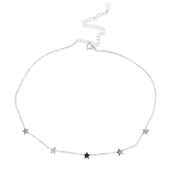 Star Pendant Choker Necklace for Women Charming Necklace Jewelry on Sale - Image 2