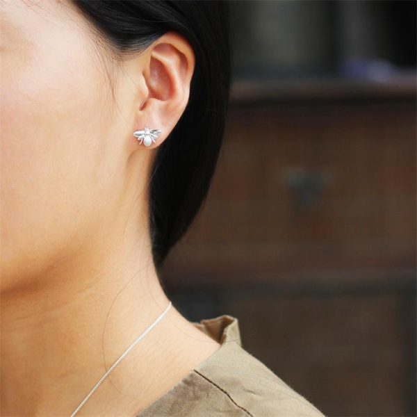 Honeybee Stud Earrings for Women Cute Fine Jewelry on Sale - Image 3