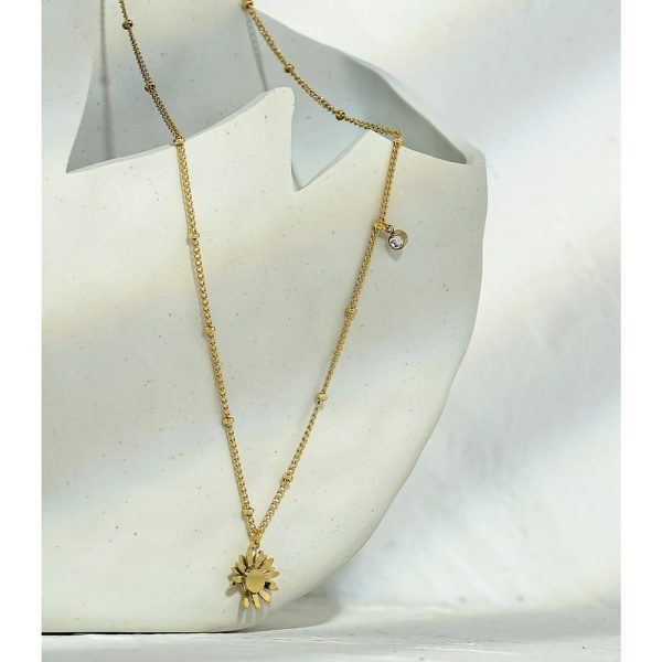 Flower Pendant Dangle Necklace Trendy Jewelry for Women Collar Necklace Fashion - Image 5