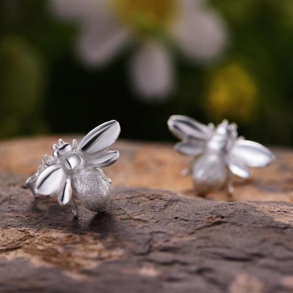 Honeybee Stud Earrings for Women Cute Fine Jewelry on Sale - Image 5